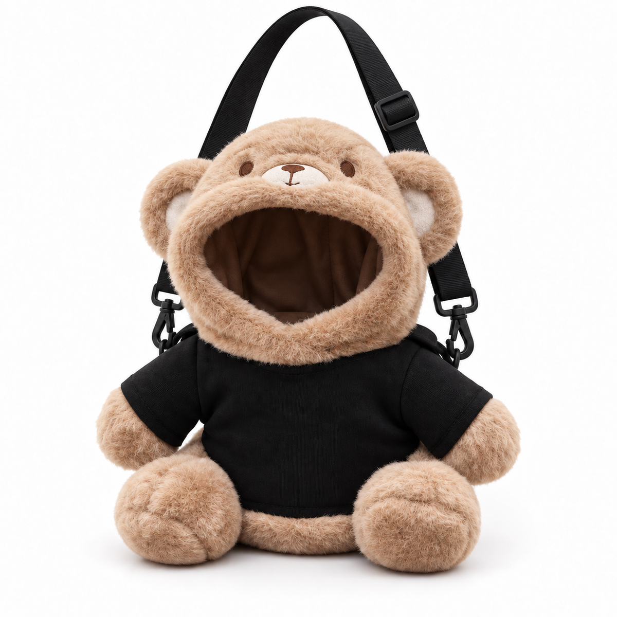 Black Bear-Style Pet Carrier Bag